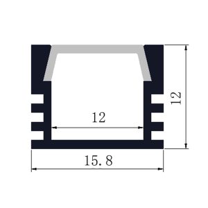 פרופיל אלומיניום 1216- 3 מ’