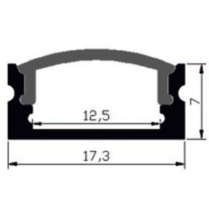 פרופיל אלומיניום 0717- 3 מ’